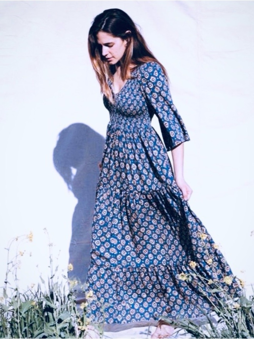 Christy Dawn Mother Sun  Basil Dress XS/S